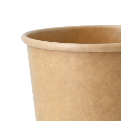 Coppette di carta per gelato XXL da 16 oz, Ø 92 mm, marrone