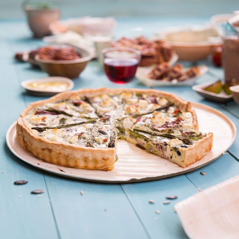 Piatto per pizza Foglia di Palma "BioYep" Ø32 cm, rotondo