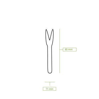 Forchette di legno, 8,5 cm ingrosso ristoranti paninerie pub pizzerie asporto domicilio take away monouso forniture catering aziende