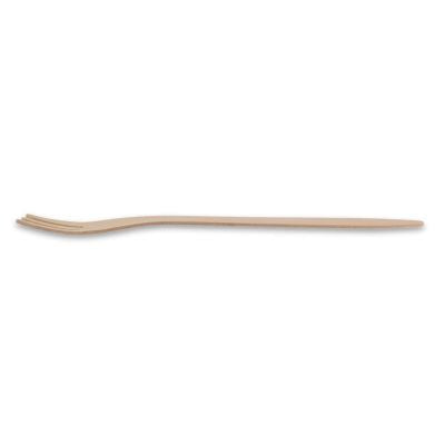 Forchette di legno Premium 18 cm, biorivestite asporto domicilio