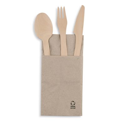 Forchette di legno Premium 18 cm, biorivestite asporto domicilio take away forniture