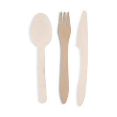 Forchette di legno Premium 18 cm, biorivestite asporto domicilio take away forniture ristorazione panineria catering