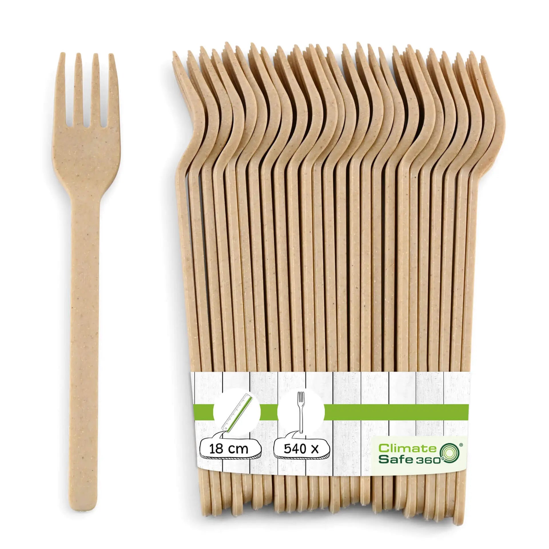 Forchette riutilizzabili BioYep 18 cm naturale asporto domicilio Ristorazione Forniture Monouso Eco Bio Biodegradabile Packaging Consumabili Ecologico Ingrosso fornitore forniture Take away 1
