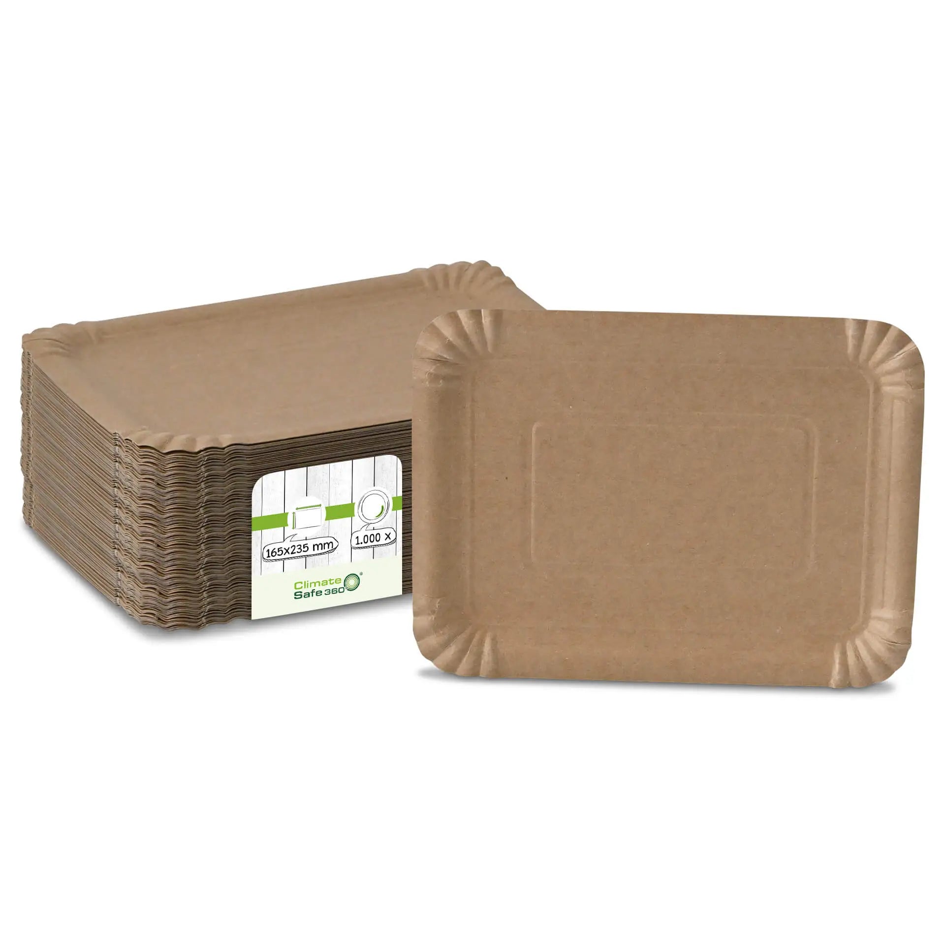 Piatti carta 17x23 cm marrone rettangolare asporto domicilio Ristorazione Forniture Monouso Eco Bio Biodegradabile Packaging Consumabili Ecologico Ingrosso fornitore forniture Take away 1
