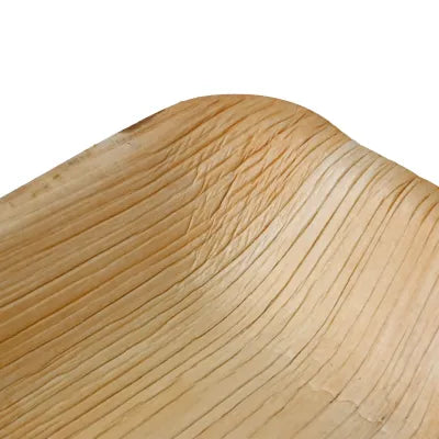 Piatti di foglie di palma rettangolari asporto domicilio Ristorazione Forniture Monouso Eco Bio Biodegradabile Packaging Consumabili Ecologico Ingrosso
