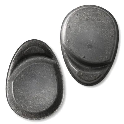 Piatti divisi riutilizzabili 27,5×20×3,5 cm, 2 scomparti, a goccia, pepe/grigio asporto domicilio
