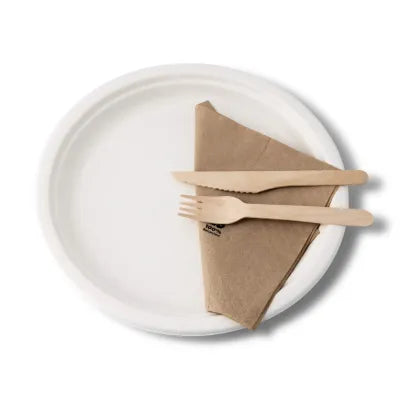Piatti in canna da zucchero, rotondi Ø 26 cm forniture ingrosso asporto domicilio