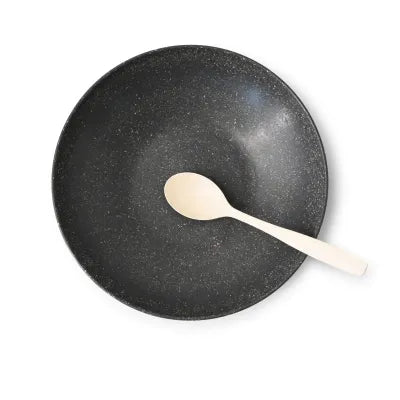 Piatti riutilizzabili Ø 21,5 cm, profondi, rotondi, pepe/grigio asporto domicilio take away monouso ingrosso