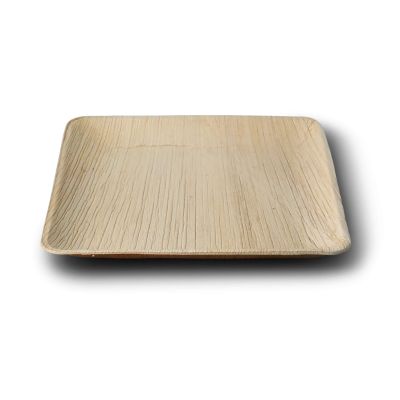 Piatto di foglia di palma "BioYep" 25 x 25 cm, quadrato  ingrosso ristoranti paninerie pub pizzerie asporto