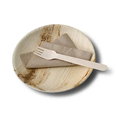 Piatto di foglia di palma asporto domicilio Ristorazione Forniture Monouso Bio Biodegradabile Packaging Consumabili