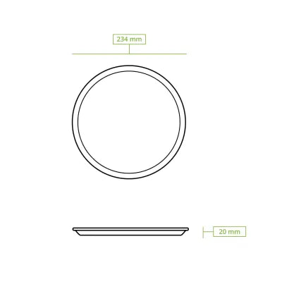 Piatto foglia di palma BioYep Ø 23 cm rotondo asporto domicilio Ristorazione Forniture Monouso Eco Bio Biodegradabile Packaging Consumabili Ecologico Ingrosso fornitore forniture Take away 7
