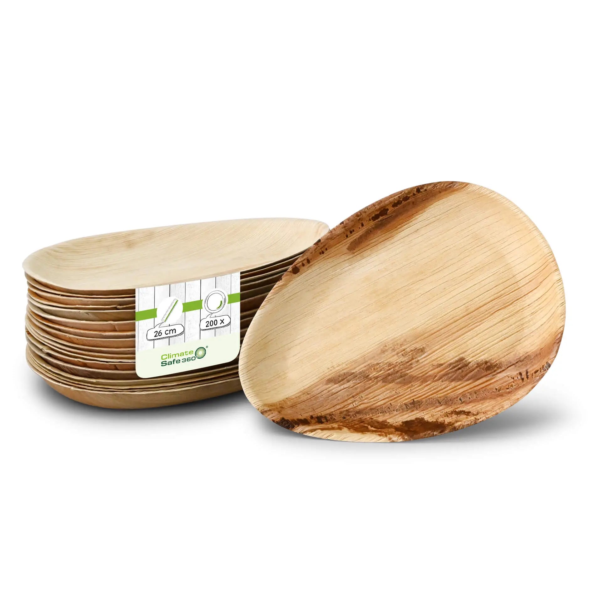Piatto foglia di palma BioYep 26 cm goccia asporto domicilio Ristorazione Forniture Monouso Eco Bio Biodegradabile Packaging Consumabili Ecologico Ingrosso fornitore forniture Take away 1
