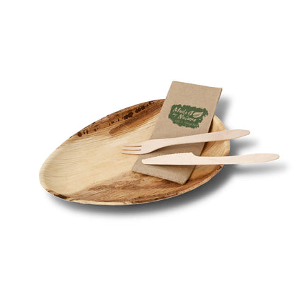 Piatto foglia di palma BioYep 26 cm goccia asporto domicilio Ristorazione Forniture Monouso Eco Bio Biodegradabile Packaging Consumabili Ecologico Ingrosso fornitore forniture Take away 5
