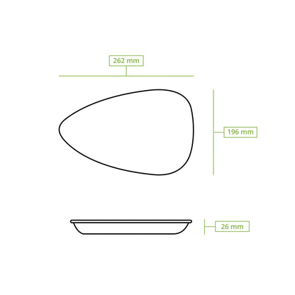 Piatto foglia di palma BioYep 26 cm goccia asporto domicilio Ristorazione Forniture Monouso Eco Bio Biodegradabile Packaging Consumabili Ecologico Ingrosso fornitore forniture Take away 6

