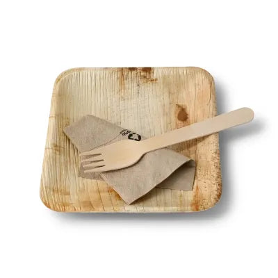 Piatto in foglie di palma asporto domicilio Ristorazione Forniture Monouso Bio Biodegradabile Packaging