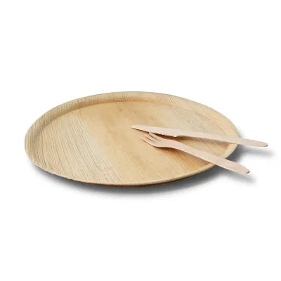 Piatto pizza Foglia Palma asporto domicilio Ristorazione Forniture Monouso Bio Biodegradabile Packaging Consumabili Ecologico