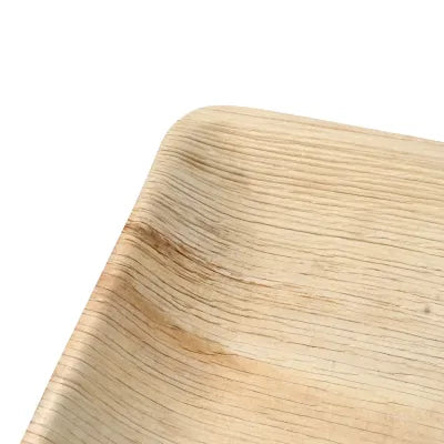 Piatto quadrati di foglia di palma asporto domicilio Ristorazione Forniture Monouso Eco Bio Biodegradabile Packaging Consumabili Ecologico Ingrosso fornitore