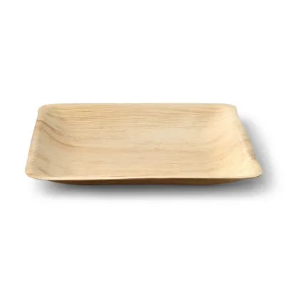 Piatto quadrati di foglia di palma asporto domicilio Ristorazione Forniture Monouso Eco Bio Biodegradabile Packaging Consumabili Ecologico Ingrosso fornitore forniture