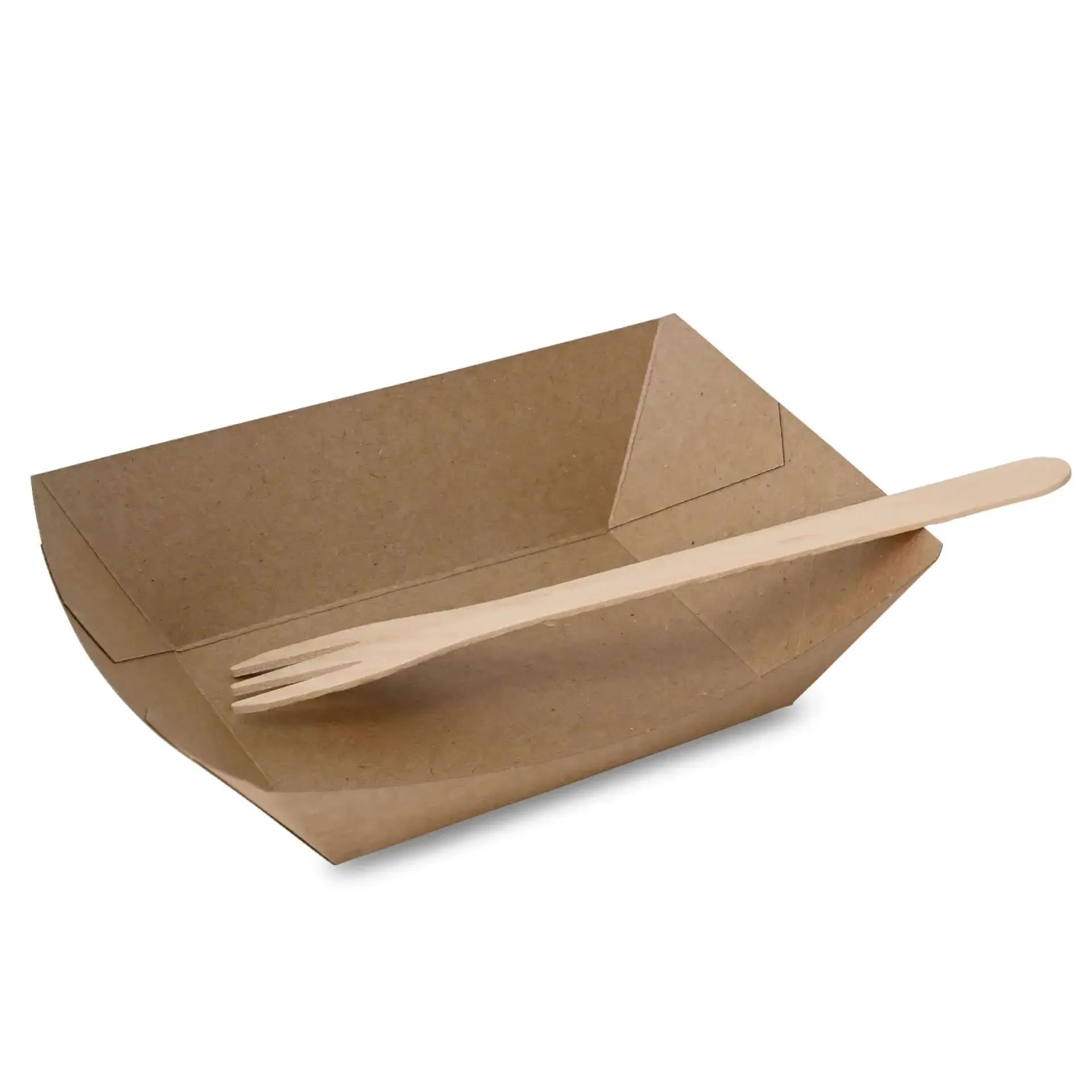 Premium Paper Food Vassoi 400 ml marrone biopatinato asporto domicilio Ristorazione Forniture Monouso Eco Bio Biodegradabile Packaging Consumabili Ecologico Ingrosso fornitore forniture Take away 5
