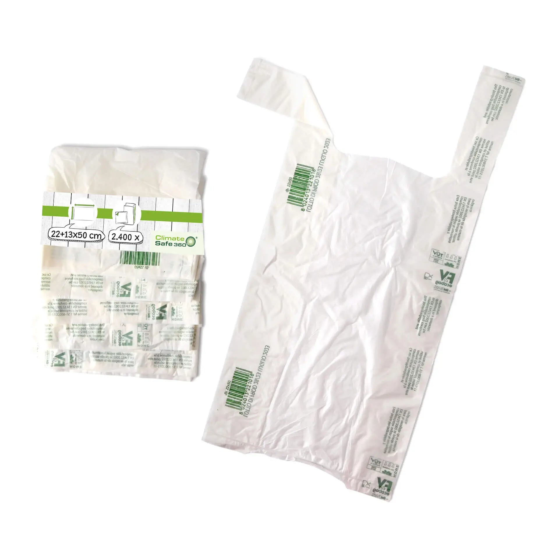 Sacchetti Mater-Bi 22+13x50 cm rotolo 200 pezzi asporto domicilio Ristorazione Forniture Monouso Eco Bio Biodegradabile Packaging Consumabili Ecologico Ingrosso fornitore forniture Take away 1
