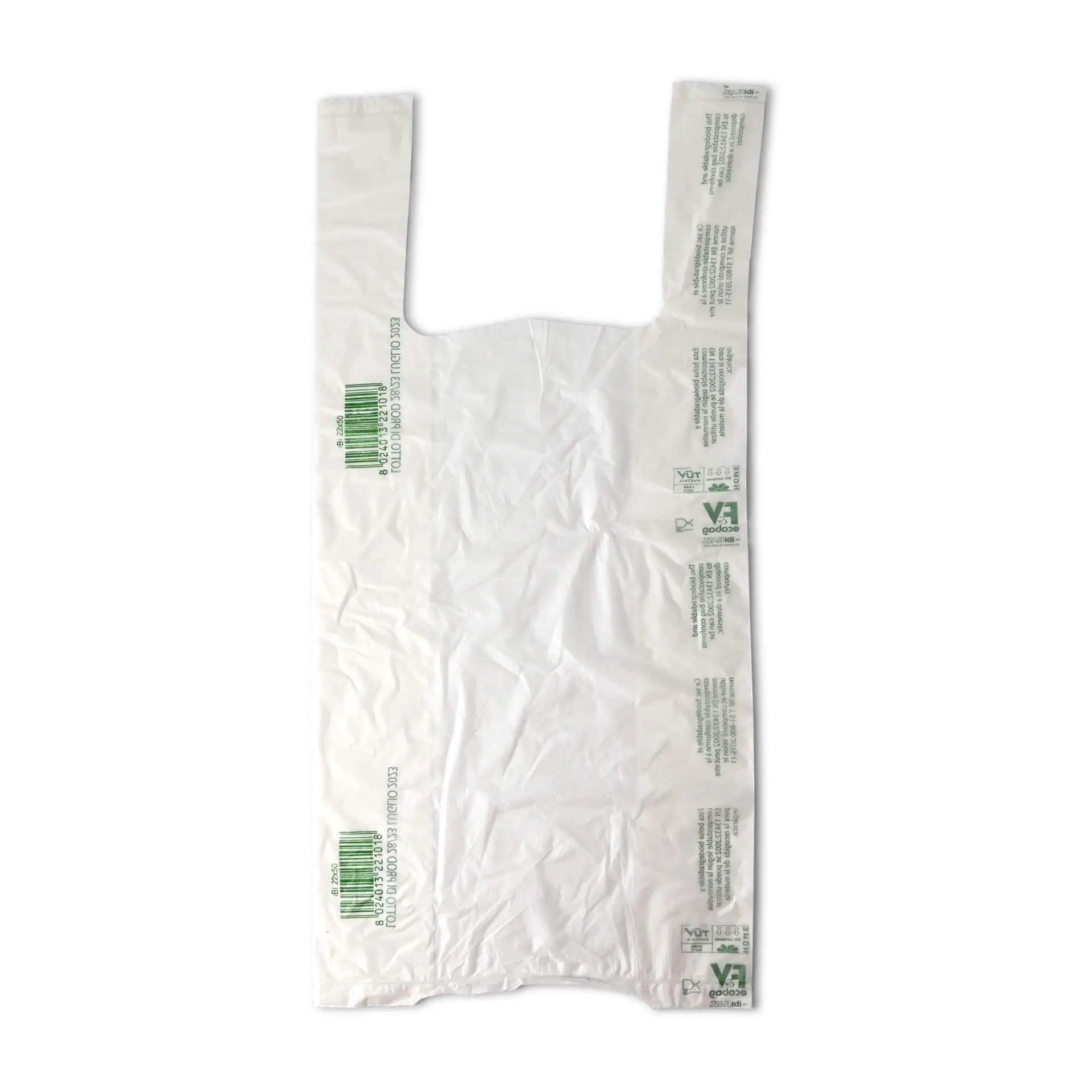 Sacchetti Mater-Bi 22+13x50 cm rotolo 200 pezzi asporto domicilio Ristorazione Forniture Monouso Eco Bio Biodegradabile Packaging Consumabili Ecologico Ingrosso fornitore forniture Take away 2
