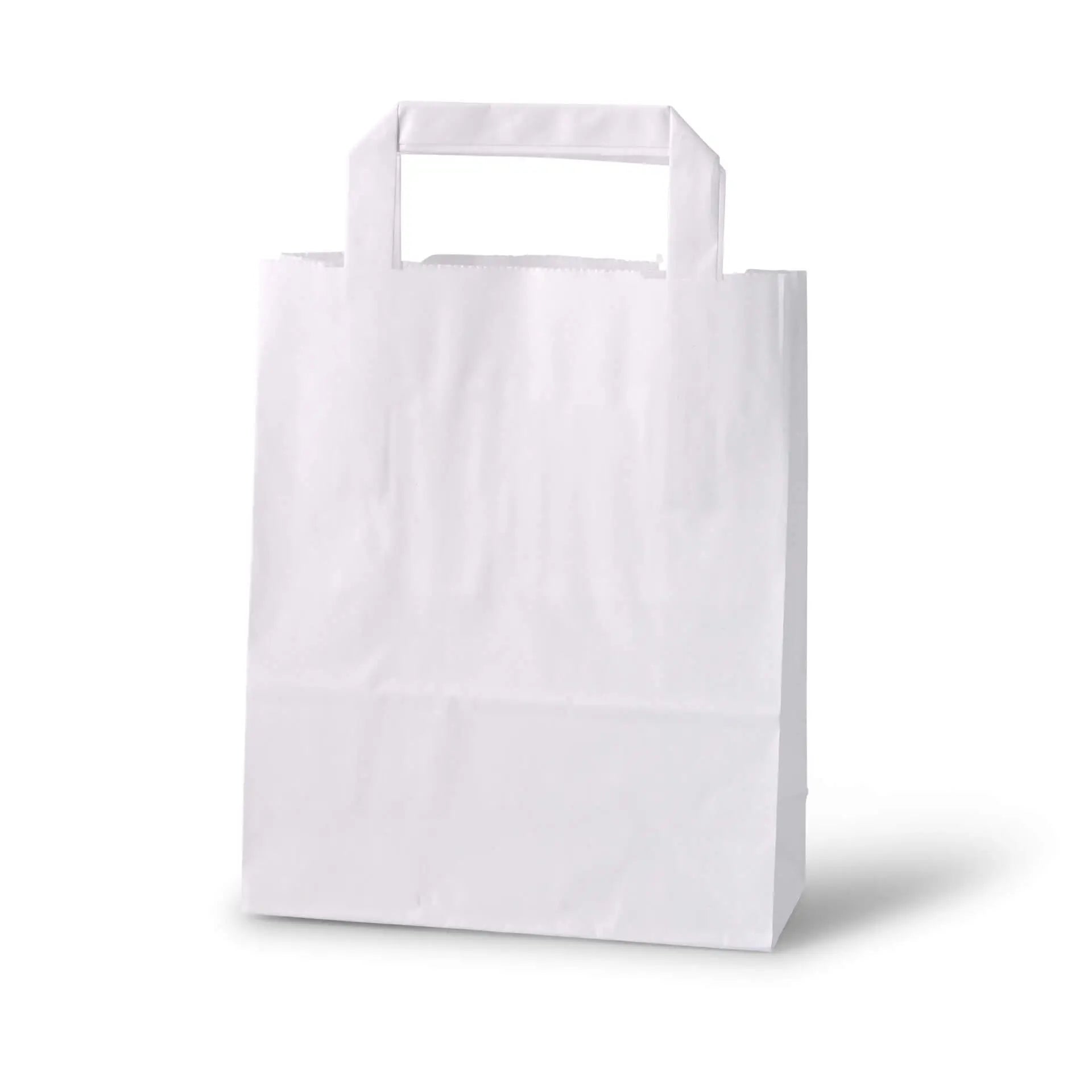 Sacchetti carta Kraft S 18x8x22 cm bianco asporto domicilio Ristorazione Forniture Monouso Eco Bio Biodegradabile Packaging Consumabili Ecologico Ingrosso fornitore forniture Take away 2

