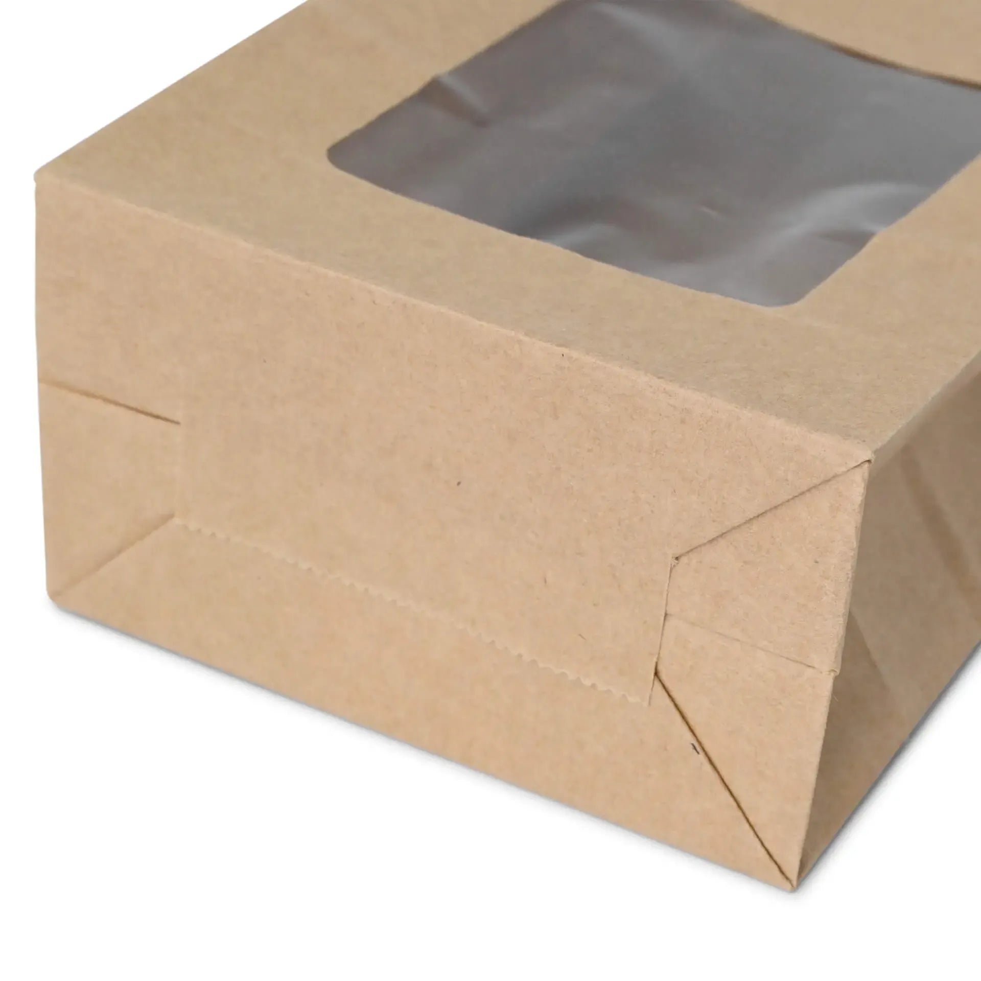 Sacchetti fondo quadro PLA-finestra M 11x6x23,5 cm marrone carta kraft asporto domicilio Ristorazione Forniture Monouso Eco Bio Biodegradabile Packaging Consumabili Ecologico Ingrosso fornitore forniture Take away 5

