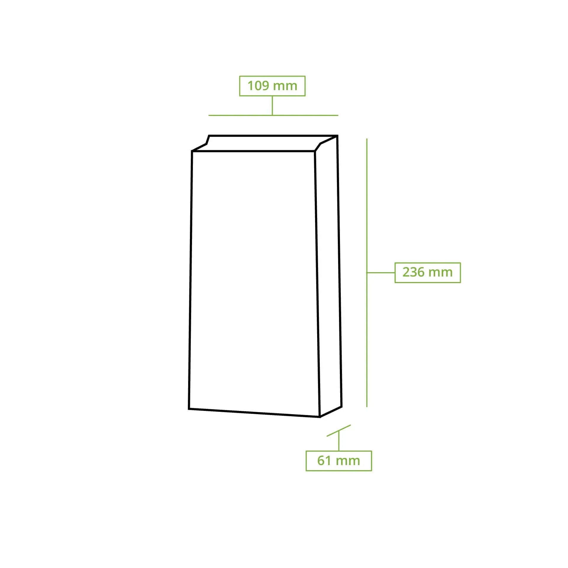 Sacchetti fondo quadro PLA-finestra M 11x6x23,5 cm marrone carta kraft asporto domicilio Ristorazione Forniture Monouso Eco Bio Biodegradabile Packaging Consumabili Ecologico Ingrosso fornitore forniture Take away 8
