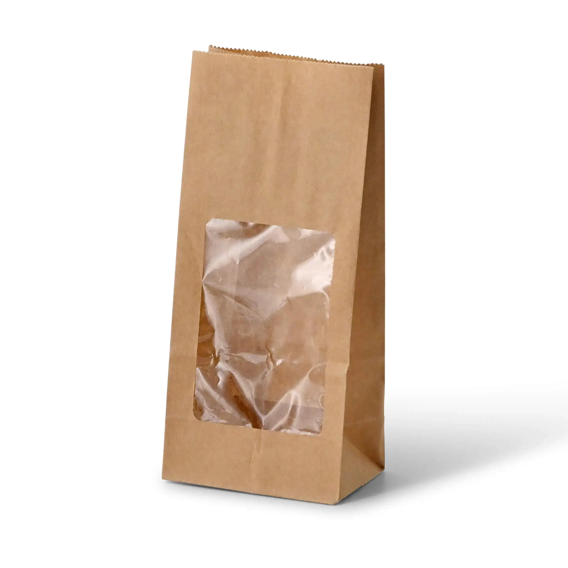 Sacchetti fondo quadro PLA-finestra S 9x6x19,5 cm marrone carta kraft asporto domicilio Ristorazione Forniture Monouso Eco Bio Biodegradabile Packaging Consumabili Ecologico Ingrosso fornitore forniture Take away 2
