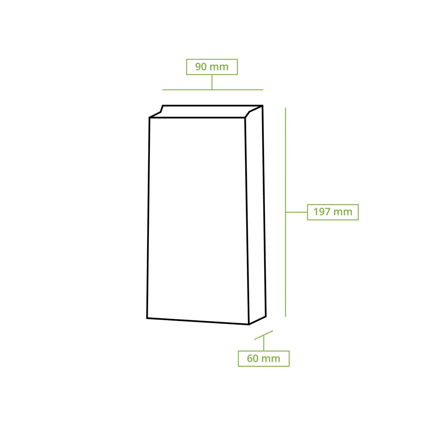 Sacchetti fondo quadro PLA-finestra S 9x6x19,5 cm marrone carta kraft asporto domicilio Ristorazione Forniture Monouso Eco Bio Biodegradabile Packaging Consumabili Ecologico Ingrosso fornitore forniture Take away 6
