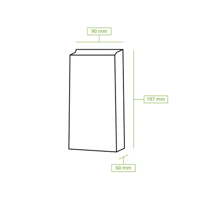 Sacchetti fondo quadro PLA-finestra S 9x6x19,5 cm marrone carta kraft asporto domicilio Ristorazione Forniture Monouso Eco Bio Biodegradabile Packaging Consumabili Ecologico Ingrosso fornitore forniture Take away 6
