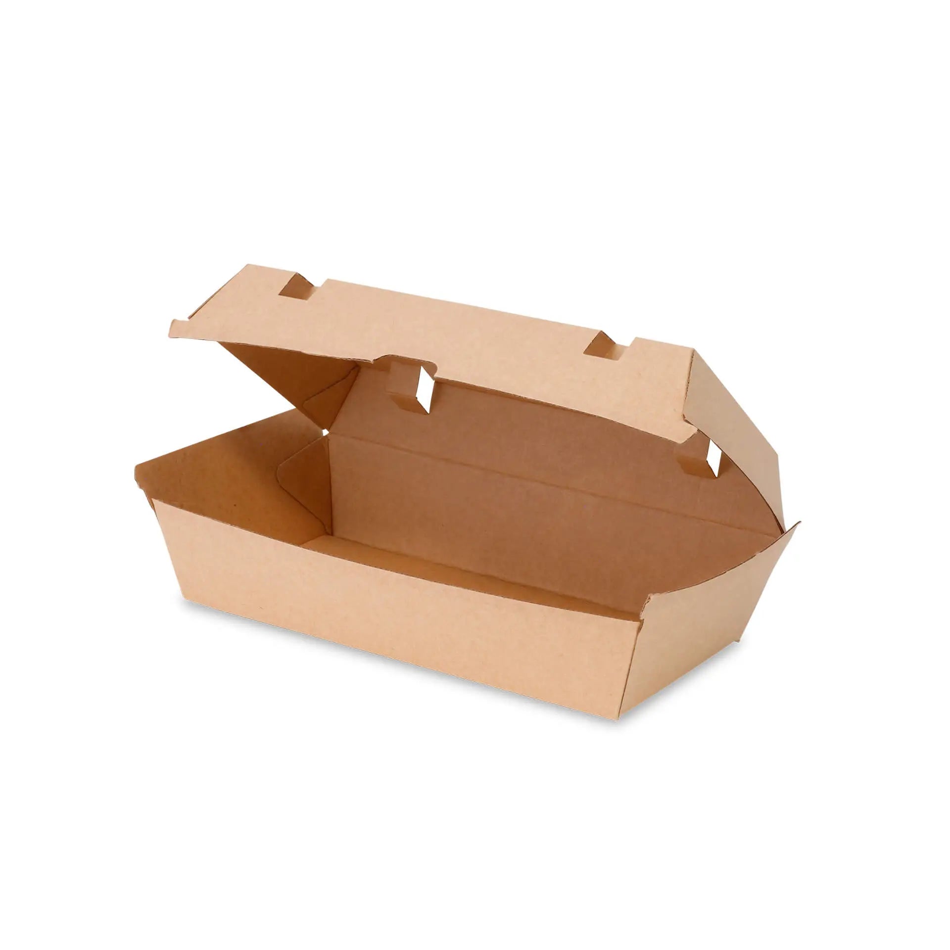 Scatole coperchio incernierato 24,8x13x7,5 cm cartone kraft asporto domicilio Ristorazione Forniture Monouso Eco Bio Biodegradabile Packaging Consumabili Ecologico Ingrosso fornitore forniture Take away 4
