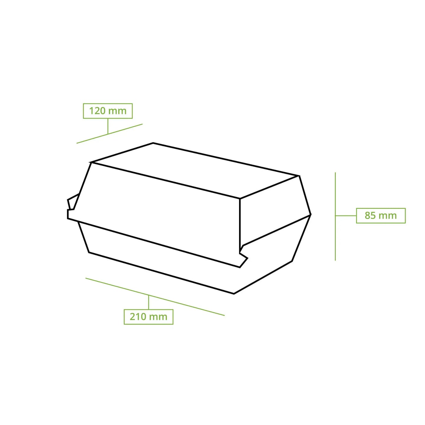 Scatole coperchio incernierato asporto 21,4x11,4x8,5 cm cartone kraft asporto domicilio Ristorazione Forniture Monouso Eco Bio Biodegradabile Packaging Consumabili Ecologico Ingrosso fornitore forniture Take away 7
