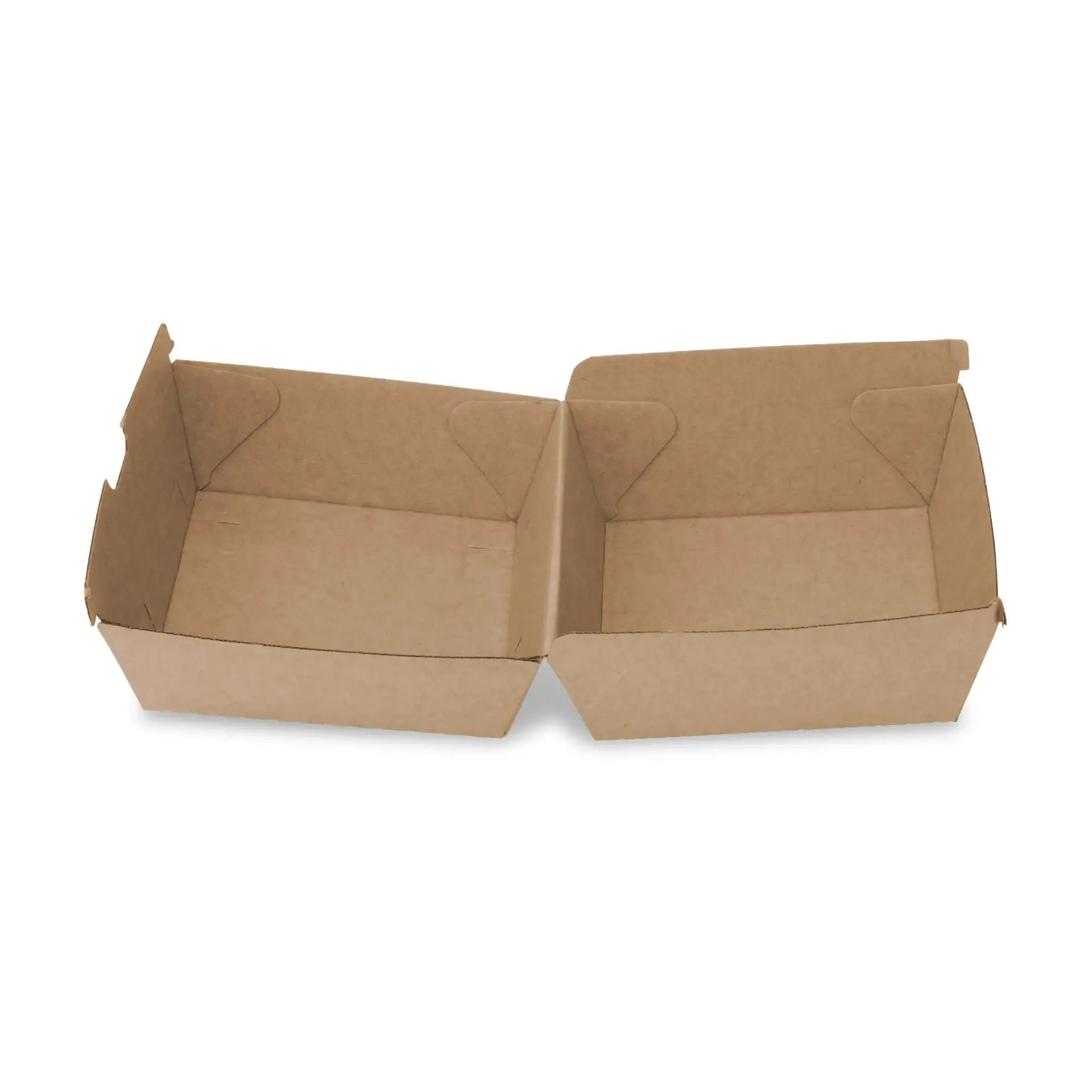 Scatole hamburger asporto 13x14x8 cm cartone kraft asporto domicilio Ristorazione Forniture Monouso Eco Bio Biodegradabile Packaging Consumabili Ecologico Ingrosso fornitore forniture Take away 5
