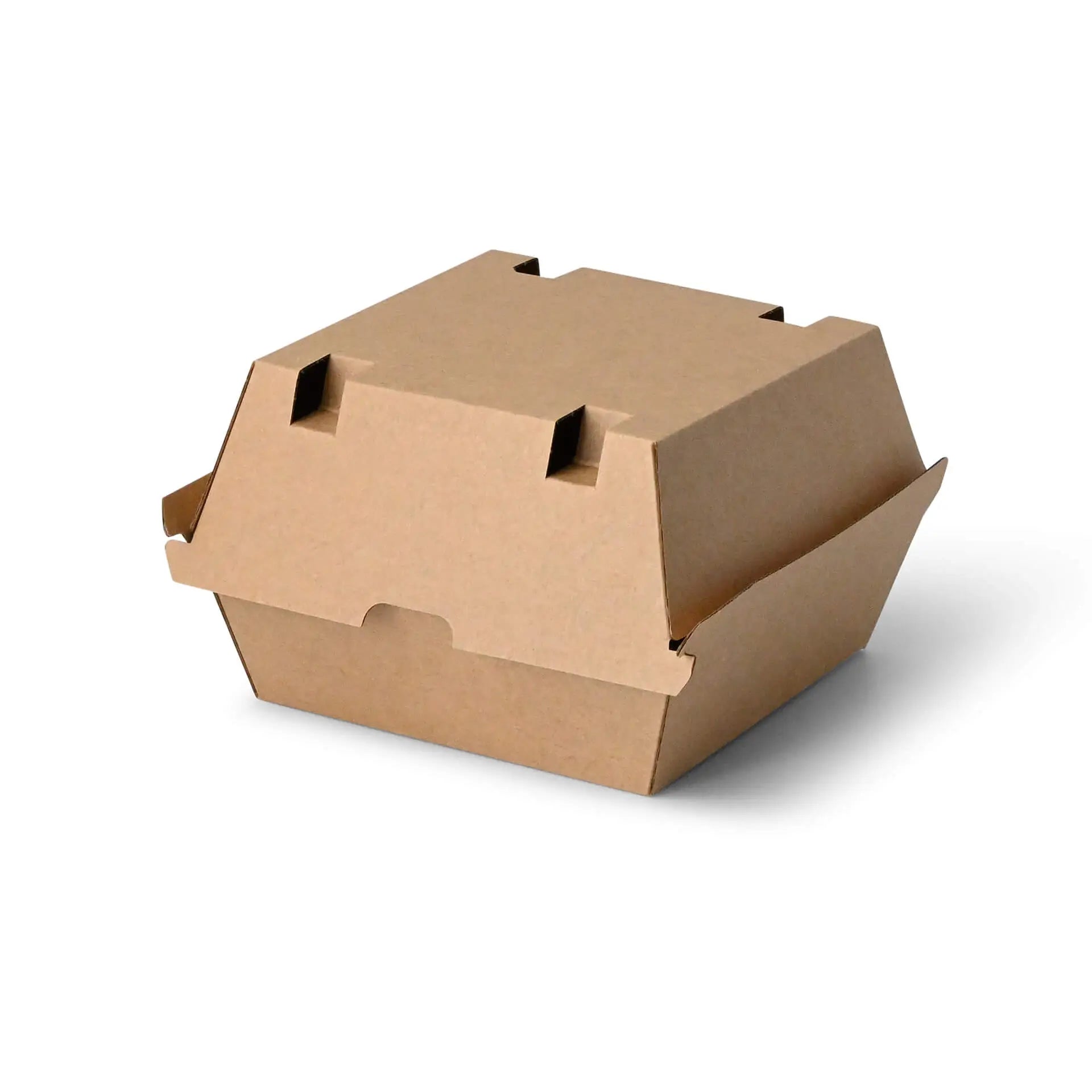 Scatole hamburger asporto 16,8x15,8x9,8 cm cartone kraft asporto domicilio Ristorazione Forniture Monouso Eco Bio Biodegradabile Packaging Consumabili Ecologico Ingrosso fornitore forniture Take away 2

