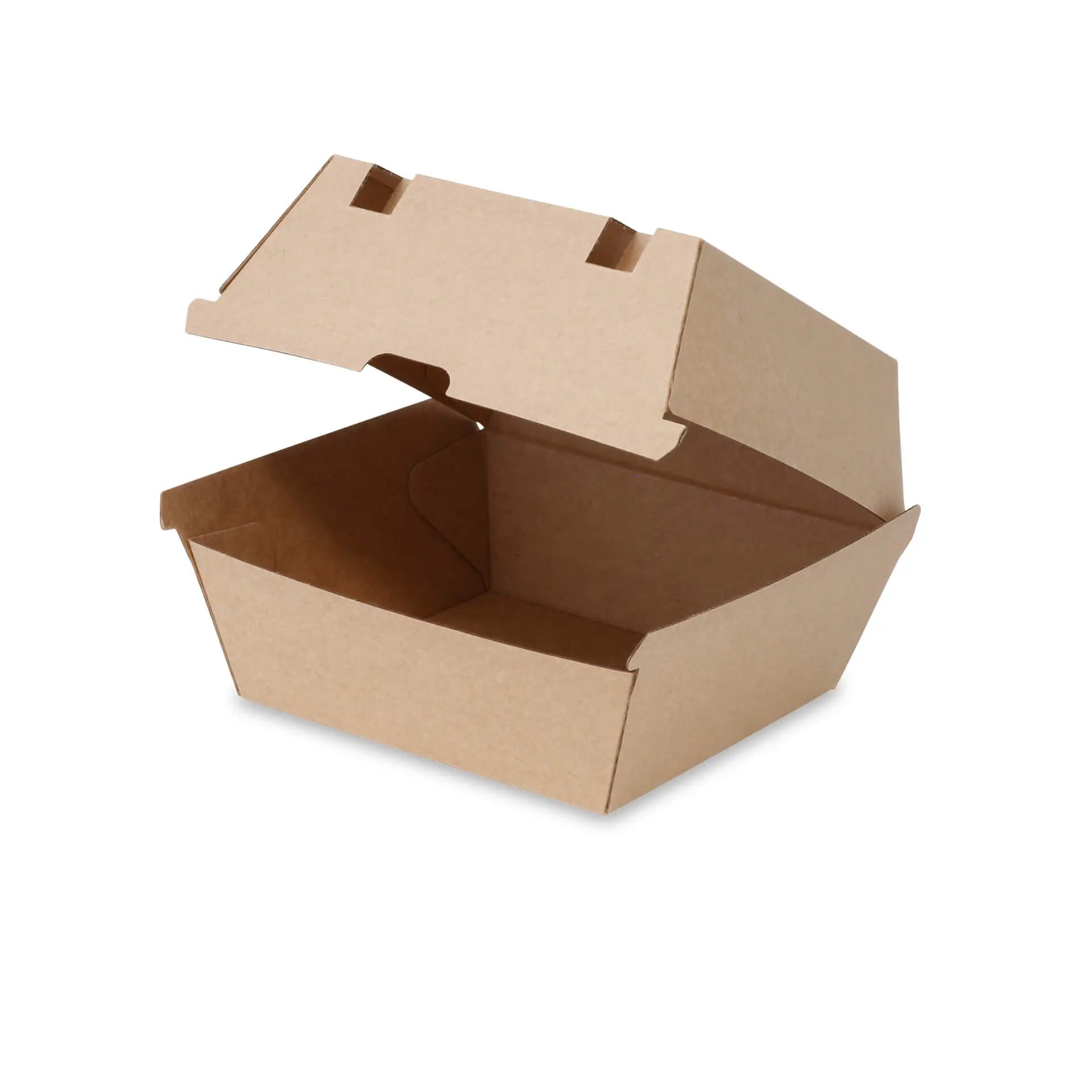 Scatole hamburger asporto 16,8x15,8x9,8 cm cartone kraft asporto domicilio Ristorazione Forniture Monouso Eco Bio Biodegradabile Packaging Consumabili Ecologico Ingrosso fornitore forniture Take away 5

