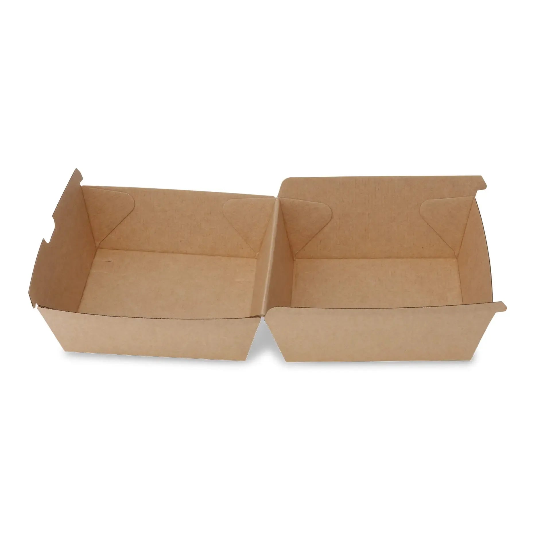 Scatole hamburger asporto 16,8x15,8x9,8 cm cartone kraft asporto domicilio Ristorazione Forniture Monouso Eco Bio Biodegradabile Packaging Consumabili Ecologico Ingrosso fornitore forniture Take away 6
