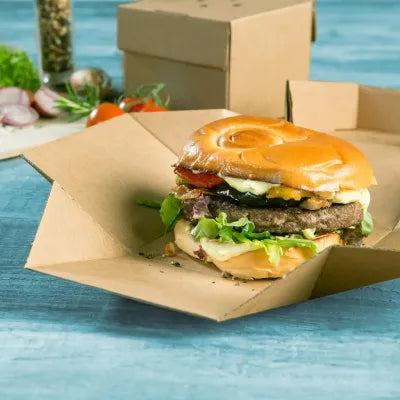 Scatole hamburger asporto asporto domicilio Ristorazione Forniture Monouso Bio