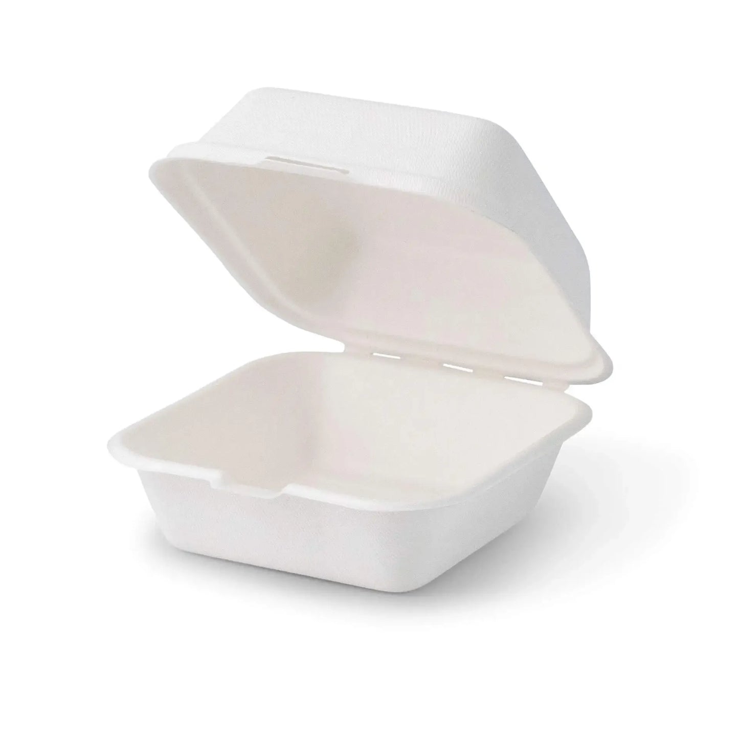 Scatole hamburger canna di zucchero 15x15x8 cm quadrate asporto domicilio Ristorazione Forniture Monouso Eco Bio Biodegradabile Packaging Consumabili Ecologico Ingrosso fornitore forniture Take away 3
