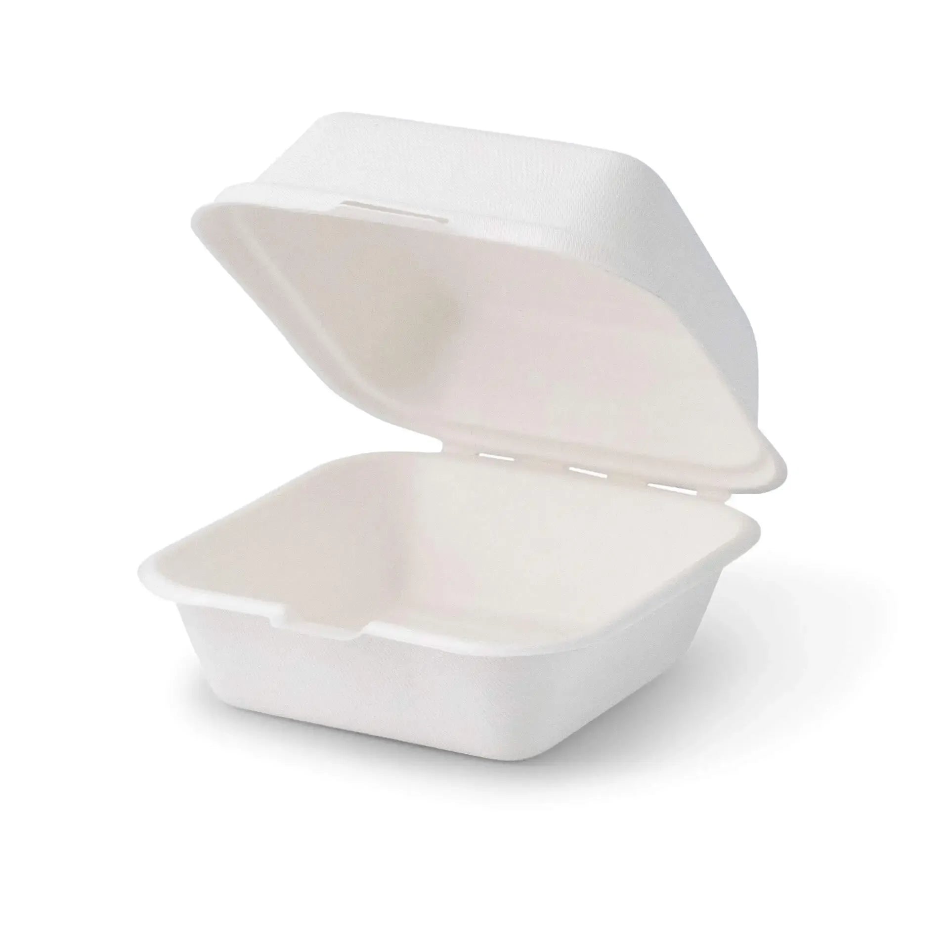 Scatole hamburger canna di zucchero 15x15x8 cm quadrate asporto domicilio Ristorazione Forniture Monouso Eco Bio Biodegradabile Packaging Consumabili Ecologico Ingrosso fornitore forniture Take away 3
