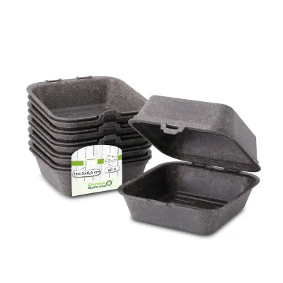 Scatole hamburger riutilizzabili asporto domicilio Ristorazione Forniture Monouso Biodegradabile Packaging Consumabili Ecologico Ingrosso Take away Fornitore