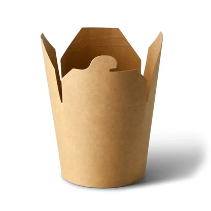 Scatole noodle 650 ml kraft rivestite PLA asporto domicilio Ristorazione Forniture Monouso Eco Bio Biodegradabile Packaging Consumabili Ecologico Ingrosso fornitore forniture Take away 3
