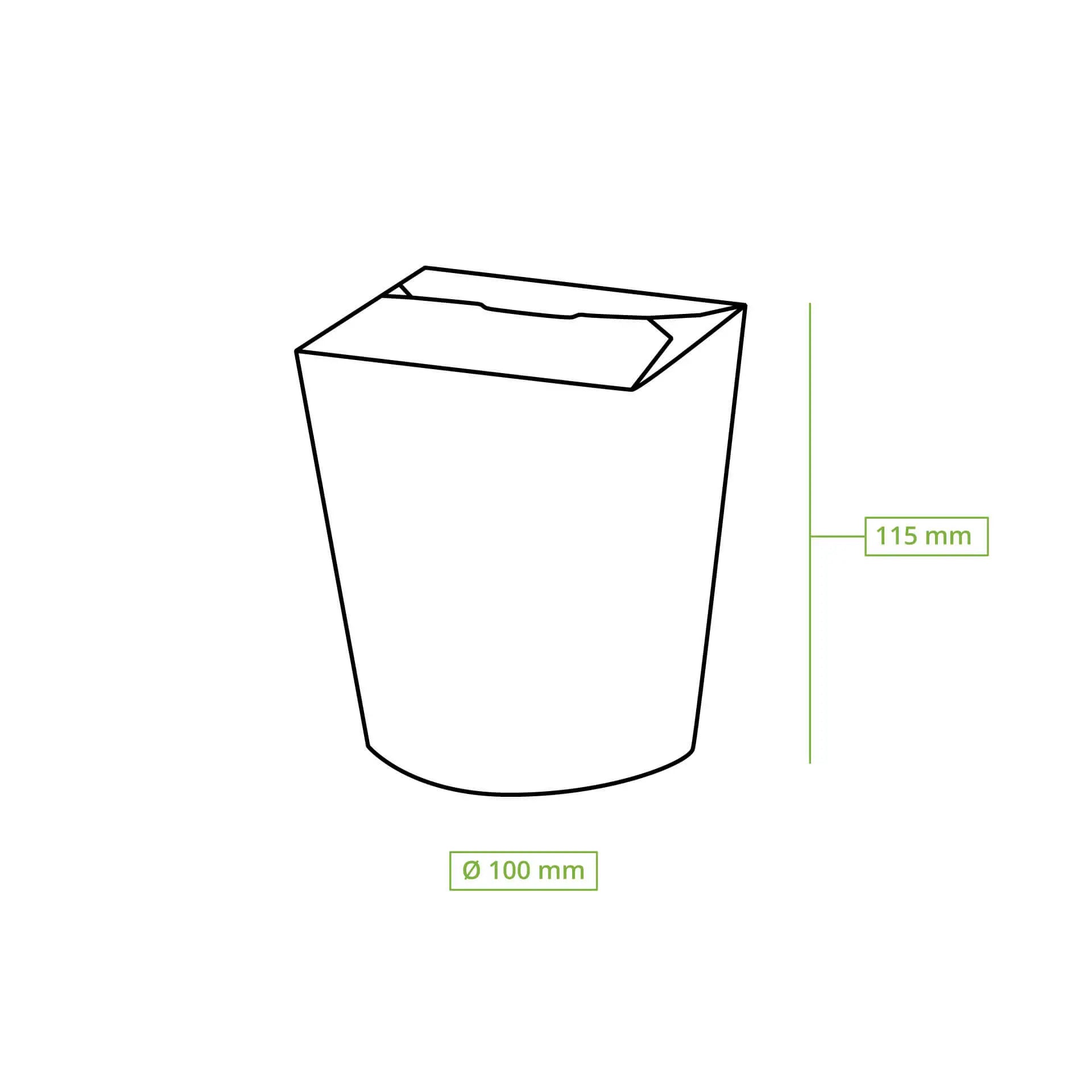 Scatole noodle 800 ml kraft rivestite PLA asporto domicilio Ristorazione Forniture Monouso Eco Bio Biodegradabile Packaging Consumabili Ecologico Ingrosso fornitore forniture Take away 8
