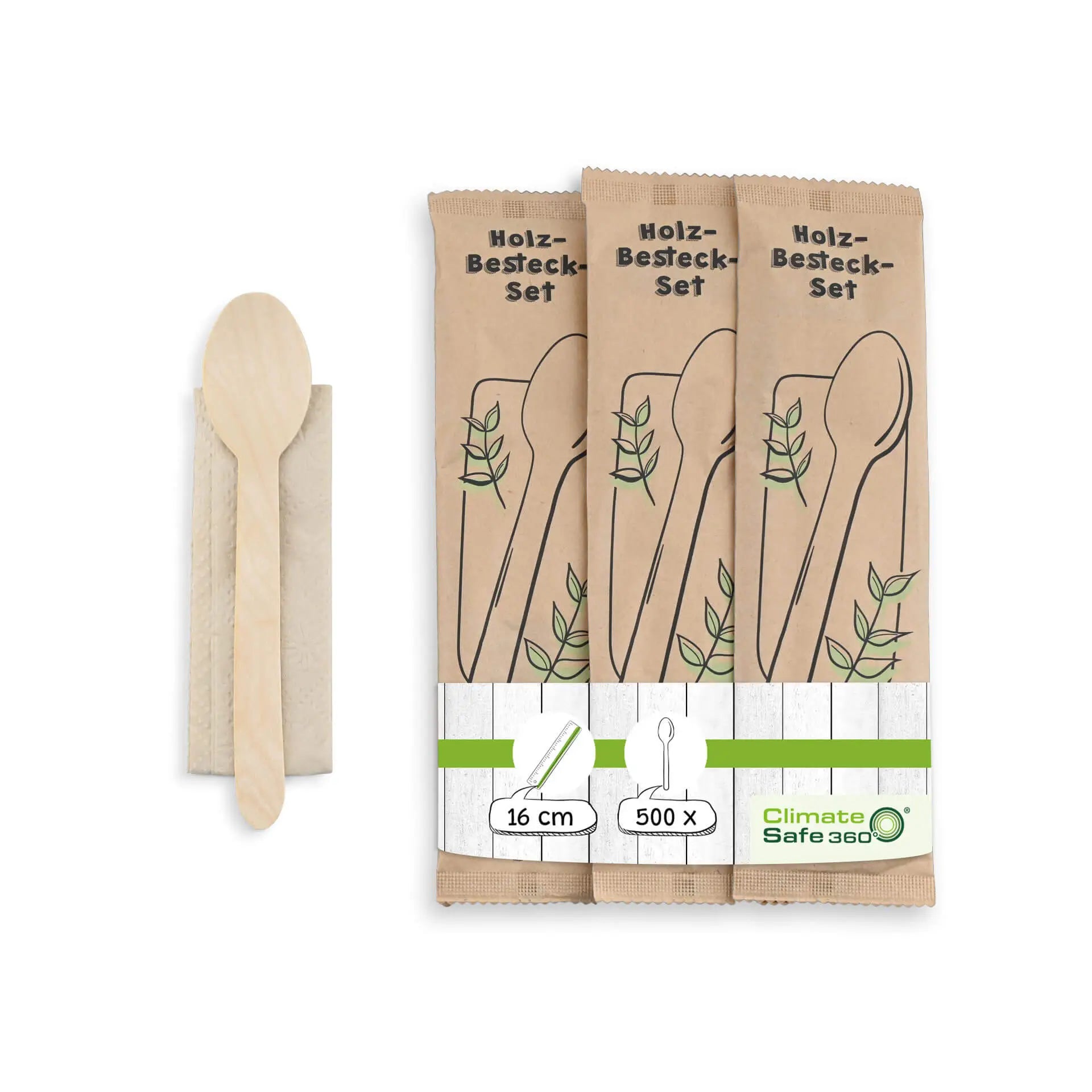 Set posate legno cucchiaio tovagliolo 16 cm rivestimento biologico asporto domicilio Ristorazione Forniture Monouso Eco Bio Biodegradabile Packaging Consumabili Ecologico Ingrosso fornitore forniture Take away 1
