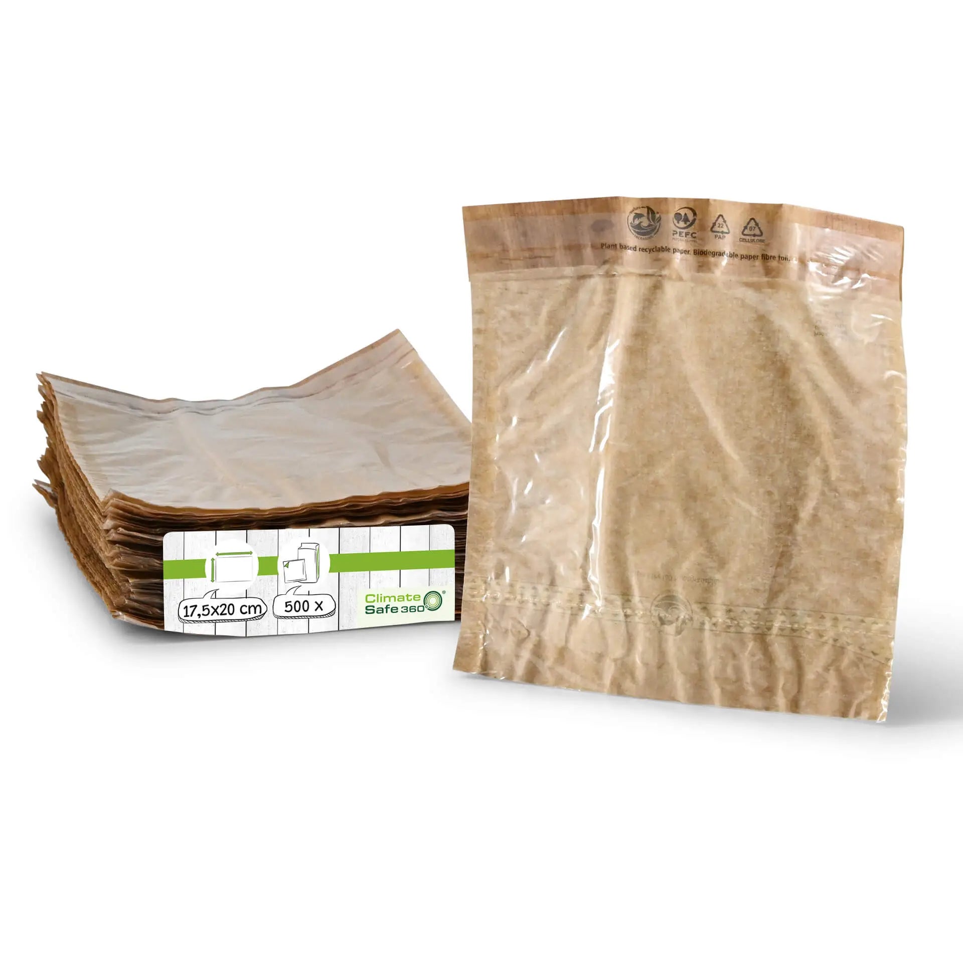 Snack bag carta pellicola bio 17,5x20 cm stampa foglie di palma asporto domicilio Ristorazione Forniture Monouso Eco Bio Biodegradabile Packaging Consumabili Ecologico Ingrosso fornitore forniture Take away 1
