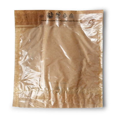 Snack bag carta pellicola bio 17,5x20 cm stampa foglie di palma asporto domicilio Ristorazione Forniture Monouso Eco Bio Biodegradabile Packaging Consumabili Ecologico Ingrosso fornitore forniture Take away 2
