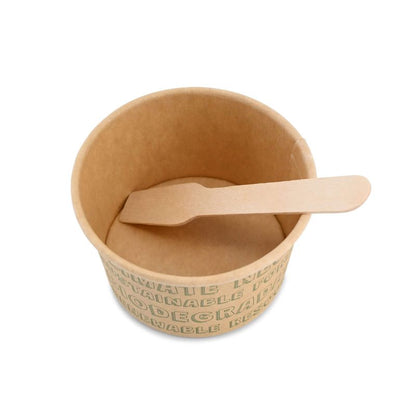 Spatole per gelato in legno 9,6 cm monouso gelaterie asporto domicilio