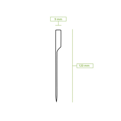Spiedini paddle bambu 12 cm non trattati asporto domicilio Ristorazione Forniture Monouso Eco Bio Biodegradabile Packaging Consumabili Ecologico Ingrosso fornitore forniture Take away 8
