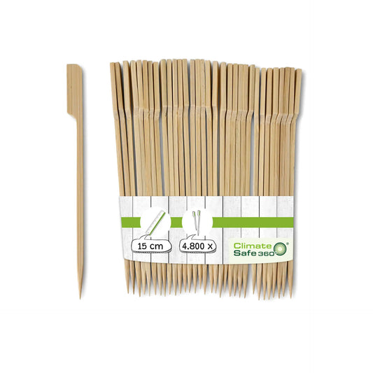 Spiedini paddle bambu 15 cm non trattati asporto domicilio Ristorazione Forniture Monouso Eco Bio Biodegradabile Packaging Consumabili Ecologico Ingrosso fornitore forniture Take away 1
