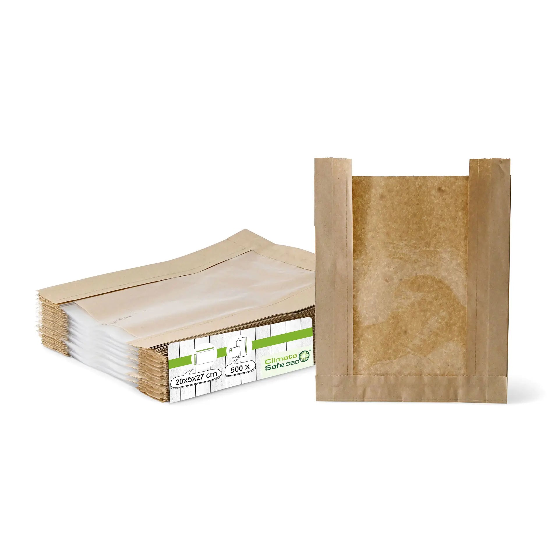 Strip finestra sacchetti carta 20+5x27 cm marrone asporto domicilio Ristorazione Forniture Monouso Eco Bio Biodegradabile Packaging Consumabili Ecologico Ingrosso fornitore forniture Take away 1
